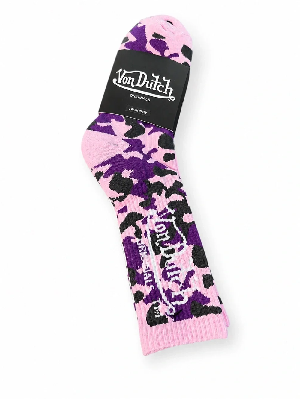 Von Dutch Logo Crew Socks 3 Pack